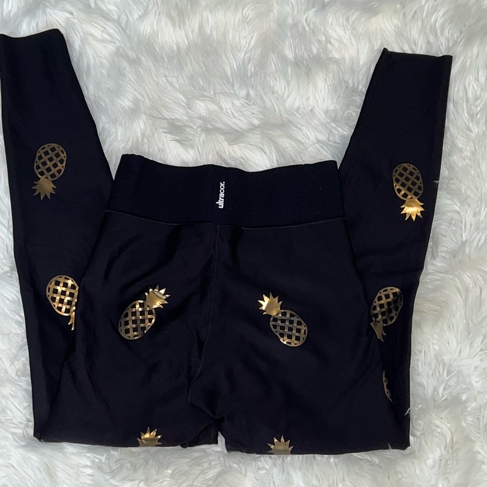 Ultracor Pineapple Black Ultra High Leggings